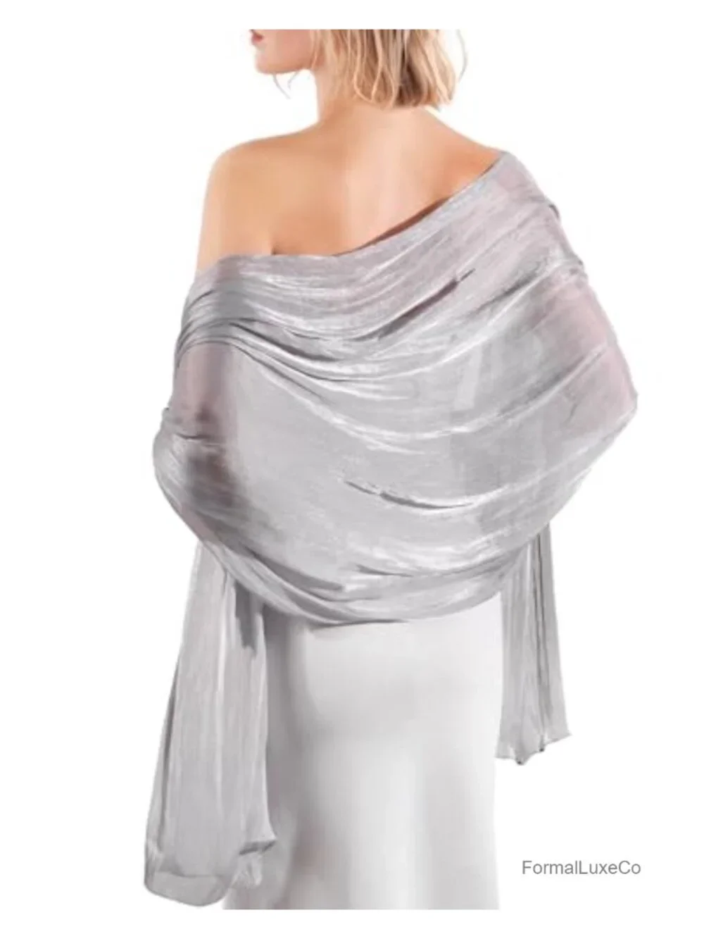 Sparkly Soft Pashmina Shawl Wrap for Evening Dresses Wedding Party
